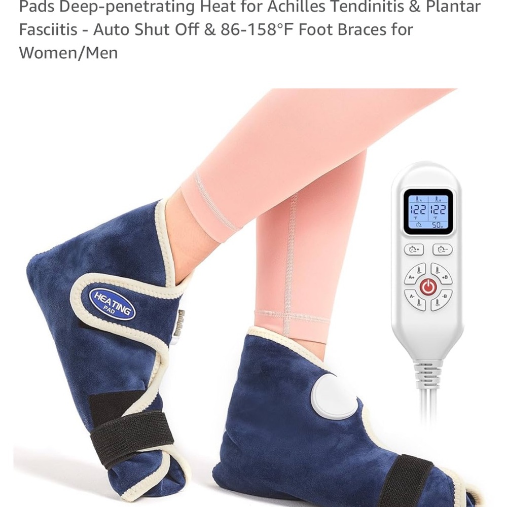 Heated foot & ankle warmers